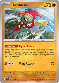 Hawlucha - Scarlet & Violet Base Set Near Mint Pokemon TCG - Image 1