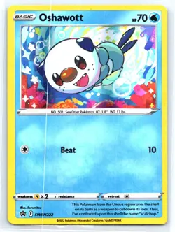 Oshawott SWSH222 Holo Promo Sword & Shield Promo Pokemon Near Mint - Image 1