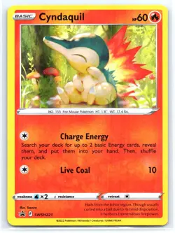 Cyndaquil SWSH221 Holo Promo Sword & Shield Promo Pokemon Near Mint - Image 1