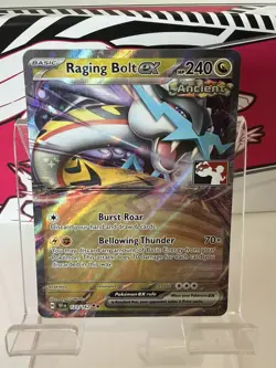 Raging Bolt ex Prize Pack Series 6 Holo Play! Pokemon Stamped Promo 123/162 NM - Image 1