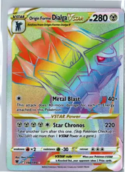 Pokemon Origin Forme Dialga VSTAR (Secret) Astral Radiance Ultra Rare 198/189 NM - Image 1