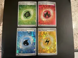 Pokemon TCG Scarlet and Violet cracked ice holo energy lots (8 type of energy) - Image 1