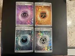 Pokemon TCG Scarlet and Violet cracked ice holo energy lots (8 type of energy) - Image 3