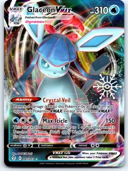 Glaceon VMAX - (Holiday Calendar) 041/203 Near Mint Snowflake Stamp Pokemon - Image 1