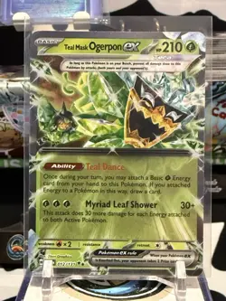Teal Mask Ogerpon ex 012/131 Prismatic Evolutions Pokemon TCG Double Rare JW 13B - Image 1