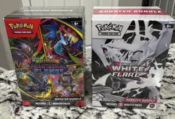 Pokemon Scarlet Violet White Flare/MegaEvolution Phantasmal Flames BoosterBundle - Image 1