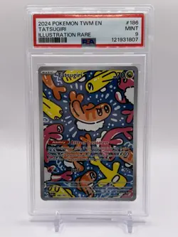 2024 Pokemon SV Twilight Masquerade TWM EN Tatsugiri #186/167 PSA 9 - Image 1