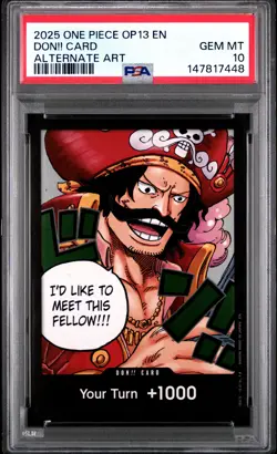 2025 ONE PIECE OP13-CARRYING ON HIS WILL ALTERNATE ART DON!! CARD PSA 10 - Image 1