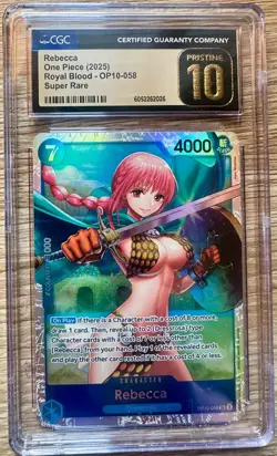 CGC Pristine 10 One Piece Rebecca Royal Blood Super Rare - Image 1
