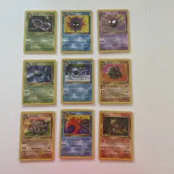 Pokemon TCG Fossil Full Set of Uncommon Common & Trainers 32 Cards No Dups WOTC - Image 1