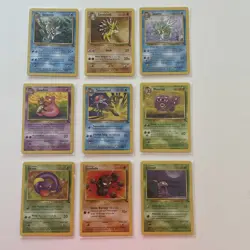 Pokemon TCG Fossil Full Set of Uncommon Common & Trainers 32 Cards No Dups WOTC - Image 3