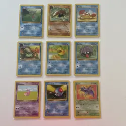 Pokemon TCG Fossil Full Set of Uncommon Common & Trainers 32 Cards No Dups WOTC - Image 5