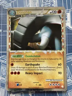 107/123 | Donphan HOLO | HeartGold & SoulSilver | Pokemon Card | VERY GOOD - Image 1