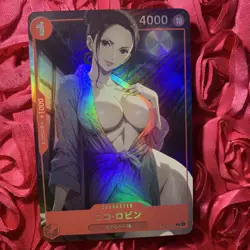 Nico Robin ONE PIECE Hot Spring Goddess Waifu Anime Holo Card Robe - Image 1