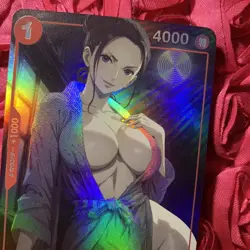 Nico Robin ONE PIECE Hot Spring Goddess Waifu Anime Holo Card Robe - Image 2