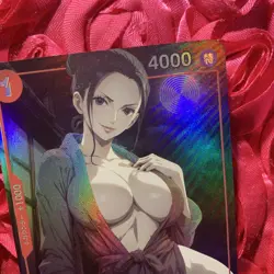 Nico Robin ONE PIECE Hot Spring Goddess Waifu Anime Holo Card Robe - Image 5