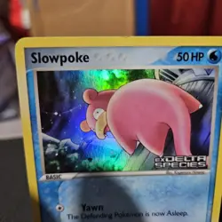 Slowpoke Pokemon TCG EX Delta Species Reverse Holo Stamped Card #63/113 - Image 2
