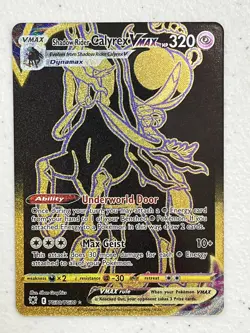 Awesome Pokemon Card Shadow Rider Calyrex Vmax Holo TG30/TG30 NM/MINT - Image 1