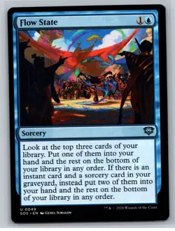 MTG - Secrets of Strixhaven #49 Flow State - Uncommon (QTY) - Image 1