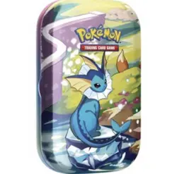 Pokemon TCG Prismatic Mini Tin Vaporeon – Factory Sealed - Image 1