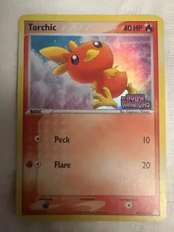 2006 POKEMON EX HOLON PHANTOMS #83 TORCHIC-REVERSE FOIL - Image 1