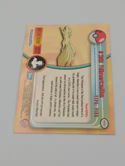 1999 Ninetales #38 Topps TV Animation Blue Logo Pokemon Card Regular - Image 2