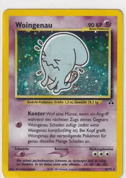 Pokemon Card Neo Revelation No. 16/75 Wobbuffet Holo German 2 - Image 1