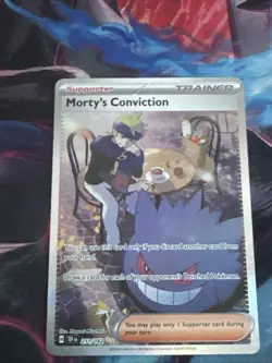 Mortys Conviction 211/162 SIR Temporal Forces Pokemon Eng NM- Please See Notes - Image 1