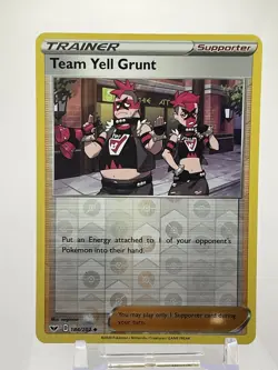 Team Yell Grunt Reverse Holo Trainer 067/073 Pokemon Champions Path Nintendo - Image 1
