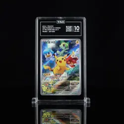 2022 Pokemon Scarlet & Violet Chinese 001/SV-P Pikachu Promo AR TAG 10 (976) - Image 1