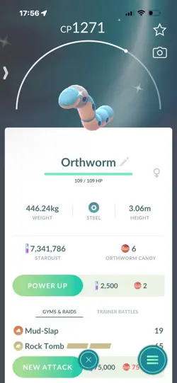 Pokemon Go Shiny Orthworm - Image 1