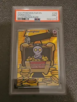 2023 Pokemon Par En Gimmighoul Illustration Rare Psa 9 - Image 1
