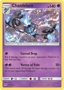 Chandelure - Lost Thunder Near Mint Pokemon TCG - Image 1