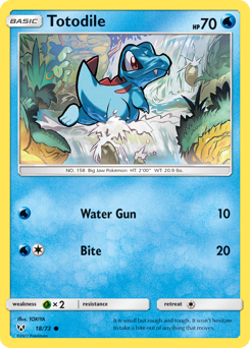 Totodile Reverse Holo - Shining Legends Near Mint Pokemon TCG - Image 1