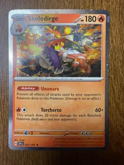 Skeledirge (Cosmo Holo) Surging Sparks Promo 031/191 NM/M Pokemon Holo - Image 1