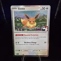 Eevee 143/191 SSP Prize Pack Series Play Stamp Holo Pokemon TCG NM - Image 1