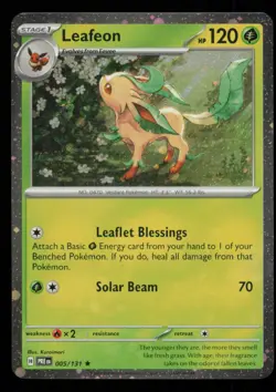 Leafeon 005/131 Pokemon Prismatic Evolutions COSMOS Promo Near Mint - Image 1