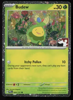 Pokemon Budew 004/131 Prize Pack Series 8 Cosmo Holo Pack Fresh - NM - Image 1