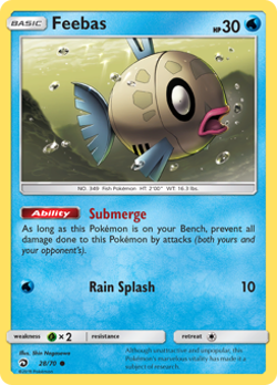 Feebas Reverse Holo - Dragon Majesty Near Mint Pokemon TCG - Image 1
