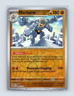 Machamp 068/165 Rare 151 Pokemon Reverse Holo Near Mint - Image 1