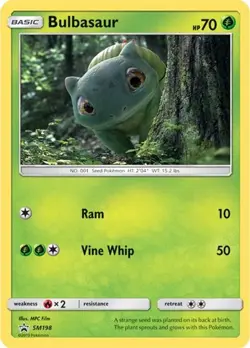 Bulbasaur - SM198 (In-Store Event Promo) - Hidden Fates Near Mint Pokemon TCG - Image 1