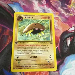 Pokemon TCG Kabuto Fossil 50/62 Regular LP - Image 2