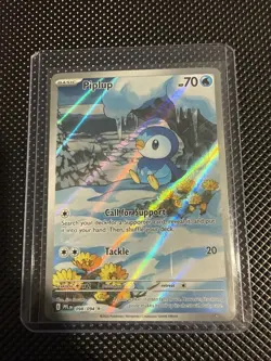 Piplup 098/094 Illustration Rare Pokemon TCG Phantasmal Flames - NM/M - Image 1