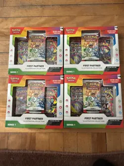 Lot of 4 Pokemon TCG First Partner Illustration Collection Series 1 Boxes NEW - Image 4
