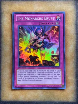 Yugioh The Monarchs Erupt PRIO-EN076 Super Rare 1st Ed NM - Image 1