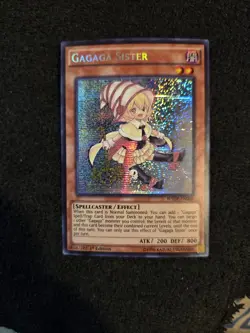 Yugioh GaGaGa Sister WSUP-EN006 Secret Rare 1st Edition - Image 1