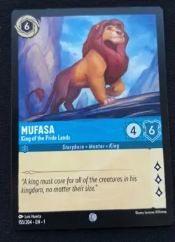 Mufasa - King Of The Pride Lands - Lorcana - The First Chapter - NM - 155 - Image 1