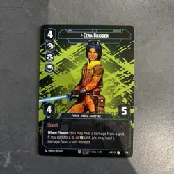 Star Wars Unlimited Ezra Bridger LAW 793 Prestige Card - Lawless Time - Image 1