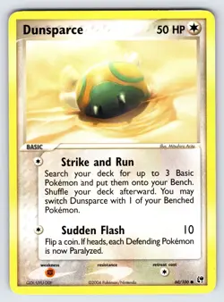 Dunsparce 60/100 2003 EX Sandstorm Pokemon Card TCG Nintendo Arita Common - Mp - Image 1