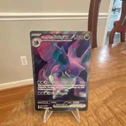 Pokemon Team Rocket's Nidoking EX 216/182 Full Art Holo Stage 2 330 HP Card - Image 1